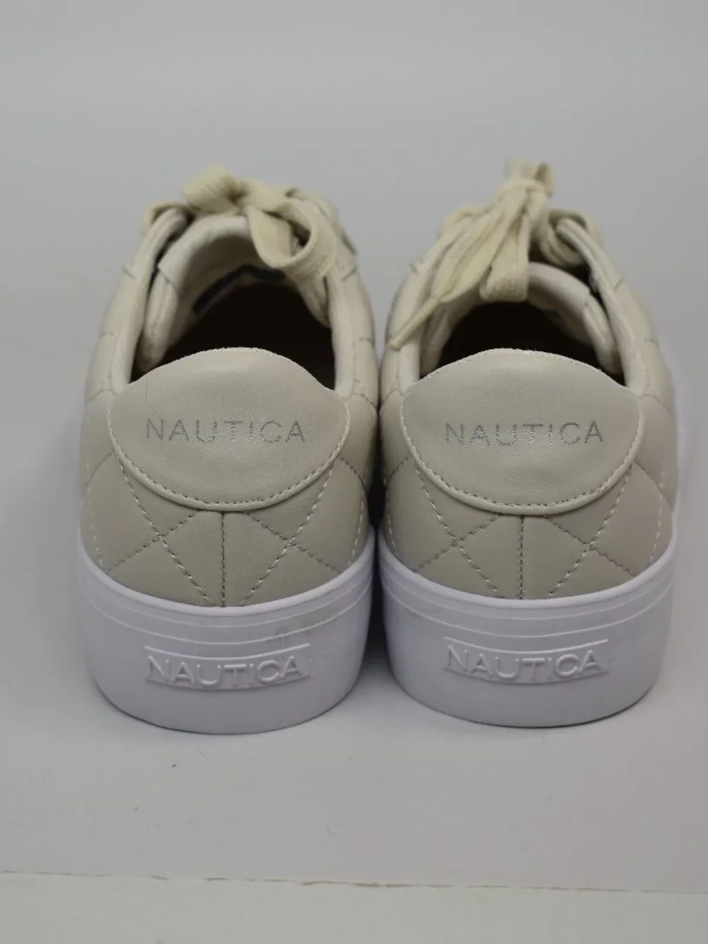 Nautica Lace-Up Platform Nachez Sneakers In Bone Women's Size 6 NEW MSRP $50